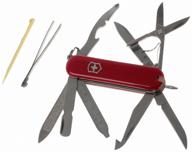 мультитул брелок victorinox minichamp красный логотип