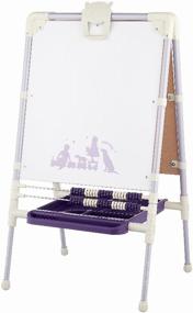 img 3 attached to Adjustable Height Double-Sided Children's Retro Easel - Size 755 × 516 × 70 mm