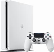 game console sony playstation 4 slim 500 gb hdd, white logo