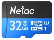 💾 high-speed netac sdhc memory card 32 gb class 10, uhs class 1, r 80 mb/s: enhanced performance and ample storage логотип