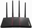 enhanced wi-fi connectivity: asus rt-ax55 black wi-fi router logo