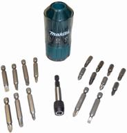 bit set makita b-28896, 18 pcs, blue logo