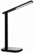 led office lamp ambrella light desk de445, 7 w, armature color: black logo