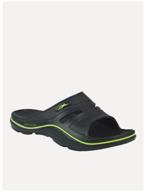 slippers 25degrees reverse, size 32, black/lime logo