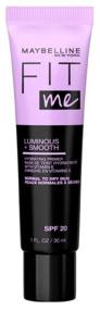 img 3 attached to Maybelline New York Fit Me Luminous Smooth Face Primer, 30 ml, Uncolored