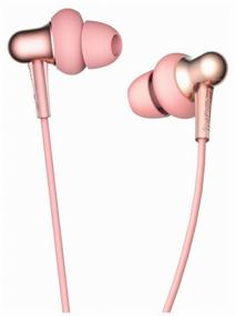 img 4 attached to 🎧 Enhance Your Audio Experience with 1MORE Stylish Dual-Dynamic In-Ear E1025 Headphones, Rose Pink