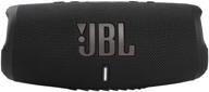 portable acoustics jbl charge 5 ru, 40 w, black логотип