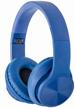 wireless headphones rombica mysound bh-14, blue logo