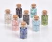 8-piece mini gemstone bottle set - perfect for home & office decor! logo