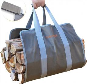 img 4 attached to Effortlessly Transport Firewood With GALAFIRE'S Premium Quality Wood Carrier And Foldable Canvas Sling Bag