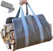 effortlessly transport firewood with galafire's premium quality wood carrier and foldable canvas sling bag logo