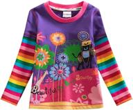 vikita cotton butterfly clothes l328purple girls' clothing : tops, tees & blouses logo