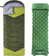 oaskys camping sleep system set: sleeping bag & sleeping pad combo for ultimate comfort outdoors logo