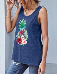 img 2 attached to Women'S Summer Beach Graphic Sleeveless Muscle Tee Shirt Funny Sunshine Tank Top