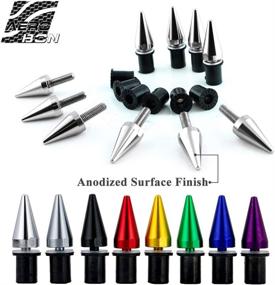 img 3 attached to AeroBon 10 Pieces Aluminum Spike Motorcycle Windscreen Bolts/Windshield Screws (Chrome)