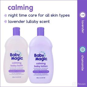 img 2 attached to Organic Baby Magic Calming Baby Bath, Gentle on Skin, Paraben-Free, Phthalate-Free, Sulfate-Free, Lavender & Chamomile Infused, 16.5 Fl Oz