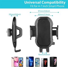 img 3 attached to 📱 Lopnord Car Phone Mount Compatible with iPhone 13 Pro Max, Mini, 12, 11 and CD Player Car Phone Mount for Samsung Galaxy S22, S21, S20 – Hands-Free Car Mount Holder for SUVs, Trucks, and Cars – Convenient Car Accessories