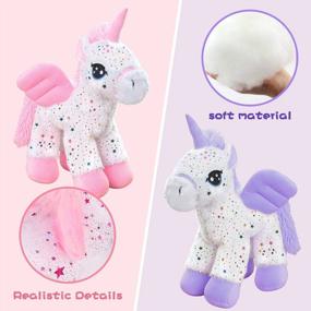 img 2 attached to ZooPurrPets Unicorn Stuffed Animal Plush Toy, Cute Purple Soft Plush Unicorn, Gift For Kids Boys Girls (18 Inches)