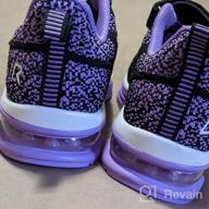 img 1 attached to RomenSi Sneakers Lightweight Breathable BlackPurple review by Jeff Langford