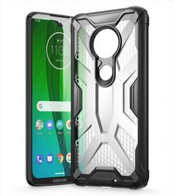 img 1 attached to Moto G7 Case By Poetic - Premium Hybrid Protective Bumper Cover, Military Grade Drop Tested, Affinity Series (NOT Compatible With Moto G7 Power Or Play), Frost Clear/Black