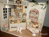 img 1 attached to Create Your Own Charming World With CUTEBEE Dollhouse Miniature And Furniture Kit - Leisurely Moment, 1:24 Scale review by Rhonda Rrain
