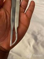 img 1 attached to 5-Piece Stainless Steel LANKIZ Tweezers Set For Volume Lash Extensions - Straight & Curved Tips, Fanning Applicator - Silver review by Jared Winebrenner