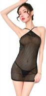 sexy backless black bodycon dress with see-through spaghetti straps for women's clubwear, seamless lingerie bodysuit perfect for parties - jasmygirls logo
