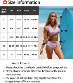 img 1 attached to Chic And Modest: BIKINX Women'S High Waisted Criss Cross Bikini With Full Coverage Swimsuits
