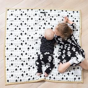 img 1 attached to 🌿 Wee Gallery Explore Play Mat: Reversible Floor Mat for Tummy Time – Eco-Friendly, Padded Activity Mat for Infant Play (40 Inches)