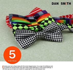 img 3 attached to 👔 Dan Smith DBF0110 Men's Multi Color Pre-Tied Accessories: Ties, Cummerbunds & Pocket Squares