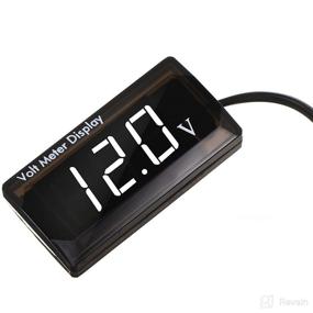 img 3 attached to 2 Pieces DC 4-28V Car Digital Voltmeter 12V Voltage Meter Car Audio Gauge LED Display 12V Meter Waterproof Voltage Gauge Meter For Car Motorcycle (White Light)