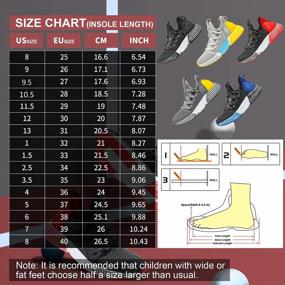 img 3 attached to Littleplum Boys & Girls Lightweight Breathable Running Athletic Gym Shoes - Perfect For Sports!