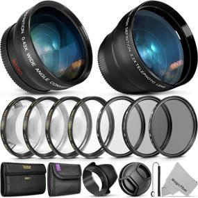 img 4 attached to 📸 Vivitar Essential 55MM Lens & Filter Accessory Kit for Nikon AF-P DX 18-55mm and Select Sony Lenses - Bundle with Wide Angle & Telephoto Lenses, Filters Kit & Macro Set, Lens Hood, Cap