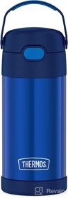 img 4 attached to 🍼 THERMOS FUNTAINER 12oz Stainless Steel Vacuum Insulated Straw Bottle for Kids, Blue