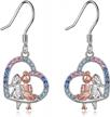 sterling silver dangle earrings: perfect birthday gift for her from aoboco sisters! 1 logo