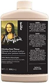 img 1 attached to 32 Oz Odorless Paint Thinner For Mona Lisa Painting Projects