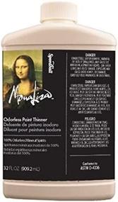 img 2 attached to 32 Oz Odorless Paint Thinner For Mona Lisa Painting Projects