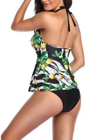 img 3 attached to Upopby Women's Tankini Swimdress Swimwear - Clothing & Cover Ups for Women's Swimsuits