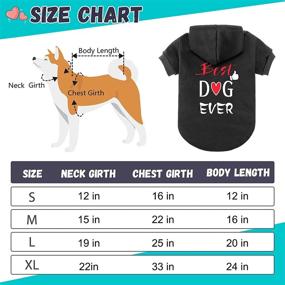 img 1 attached to Dress Your Pooch in Style with the Best Dog Ever Hoodie – Soft, Stylish, and Practical Dog Clothes with Leash Hole