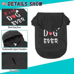 img 2 attached to Dress Your Pooch in Style with the Best Dog Ever Hoodie – Soft, Stylish, and Practical Dog Clothes with Leash Hole