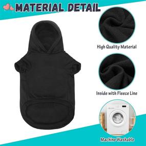 img 3 attached to Dress Your Pooch in Style with the Best Dog Ever Hoodie – Soft, Stylish, and Practical Dog Clothes with Leash Hole