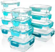 svebake 12-pack glass meal prep containers with airtight lids: versatility and convenience for your food storage needs logo