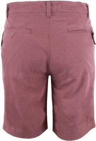 img 3 attached to Men'S Quick Dry Amphibian Hybrid Chino Golf Athletic 21'' Solid Walk Boardshort Shorts