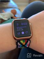 img 1 attached to Compatible Apple Watch Band 38Mm 40Mm 41Mm 42Mm 44Mm 45Mm Stretchy Nylon Solo Loop Bands For Women & Men, Adjustable Elastic Braided Strap For IWatch Series 7 6 5 4 3 2 1 SE With Case By TOYOUTHS review by Eric Dubreuil
