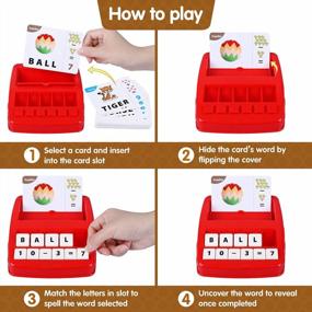 img 1 attached to Sight Word Matching Game And Interactive Learning Toy For Kids - Perfect Birthday Gift For Boys And Girls Aged 3 To 6