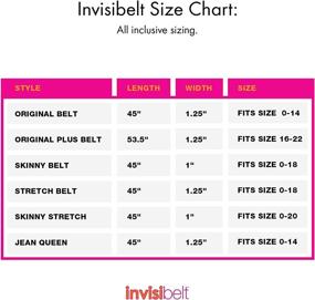 img 1 attached to 👗 Black Women's Accessories: Invisibelt Skinny Size Fits Belts