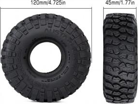 img 2 attached to INJORA 1.9 Crawler Tires: Perfect For RC Rock Terrain With TRX-4 Axial SCX10 90046 SCX10 III AXI03007 Tamiya CC01 D90 D110