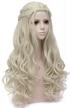 transform your look with mersi blonde costume wig for women: long braided hair for party and halloween - includes wig cap (blonde, s039g) logo