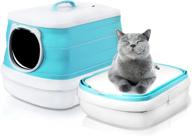 🐱 fowd cat litter box: large, foldable and leak-proof with lid for easy travel and cleaning logo