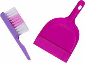 img 1 attached to Playkidz Cleaning Set For Kids - Including 3 Cleaning Toys Broom, Dustpan And Brush, Great Toy Gift For Girls